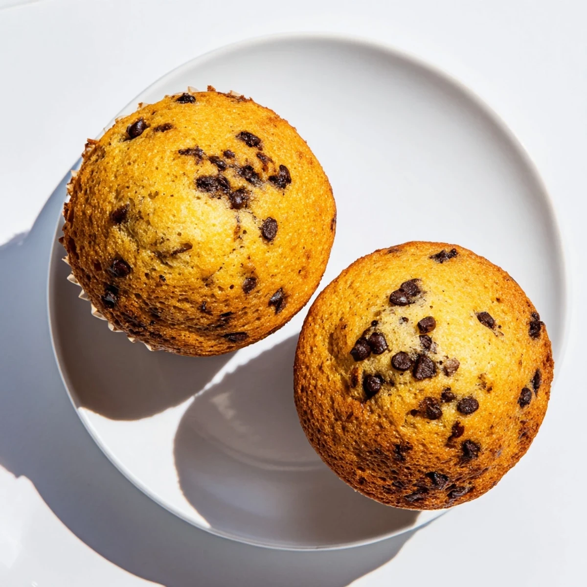 Golden brown French roast coffee muffins with chewy mochi texture, freshly baked and steaming