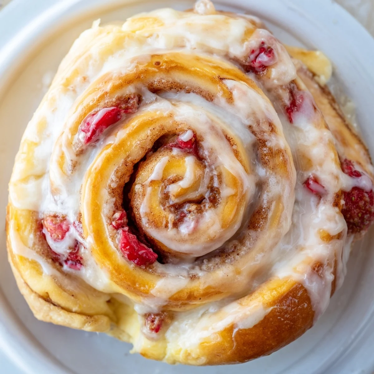 Strawberry Cheesecake Cinnabon Rolls