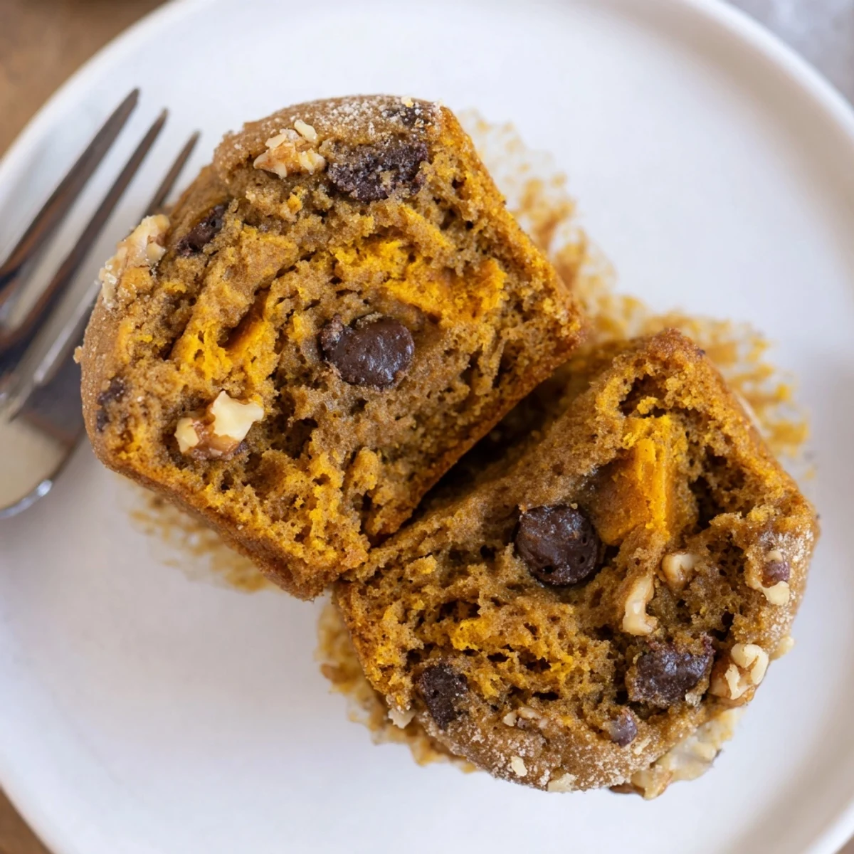 Golden Butternut Squash Banana Muffins topped with oats, served warm and fragrant.