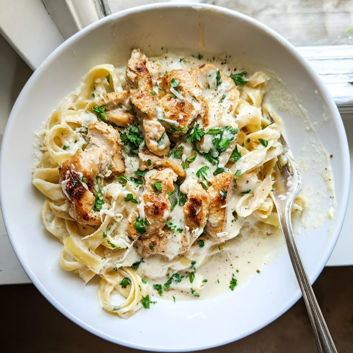 Creamy Garlic Parmesan Chicken Pasta