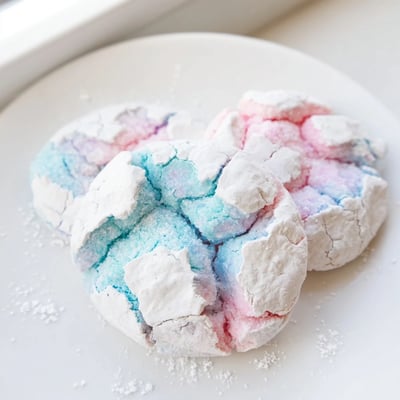 Pastel Crinkle Cookies