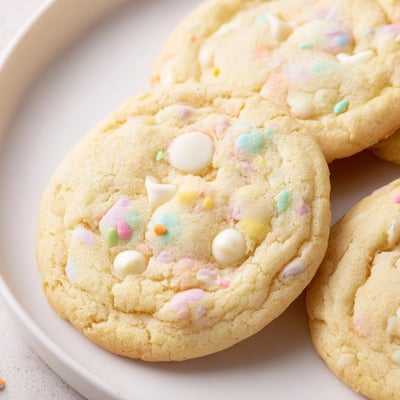 Pastel White Chocolate Cookies
